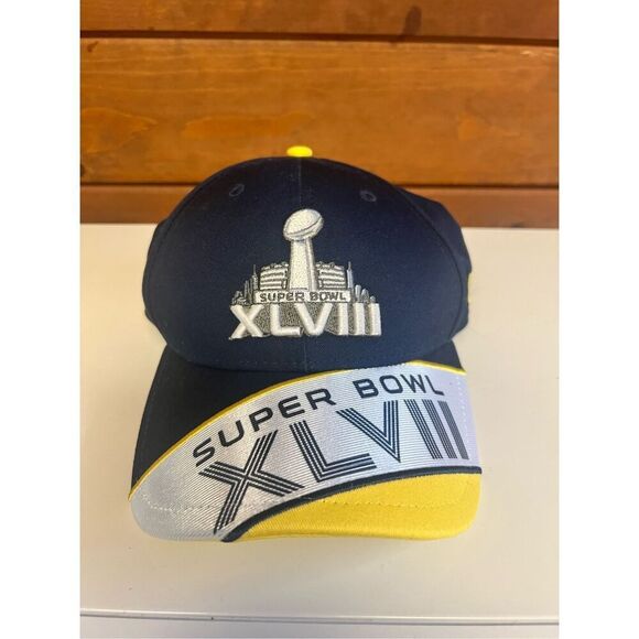 Super Bowl 48 Baseball Cap One size NWT - Picture 1 of 4